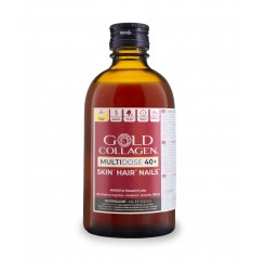 Gold Collagen MULTIDOSE age 40+ 300ml for Skin, Hair, Nails