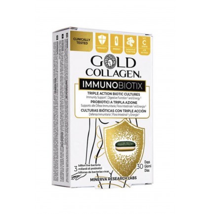 Gold Collagen Immunobiotix 30tab Soolestiku tervisele ja immuunsüsteemile